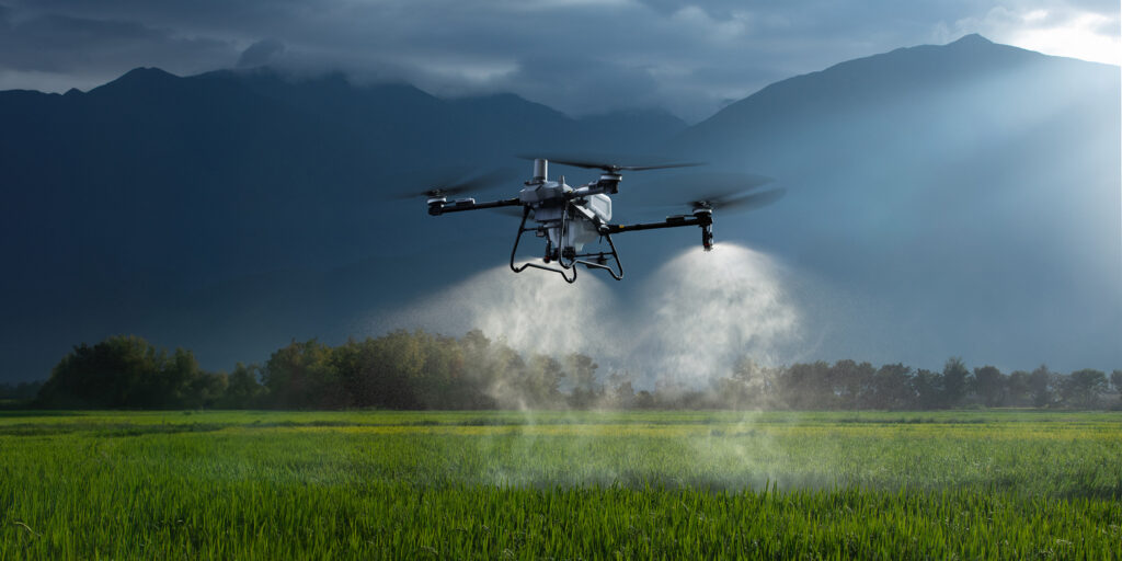 Dji Agras T70p z dyszami